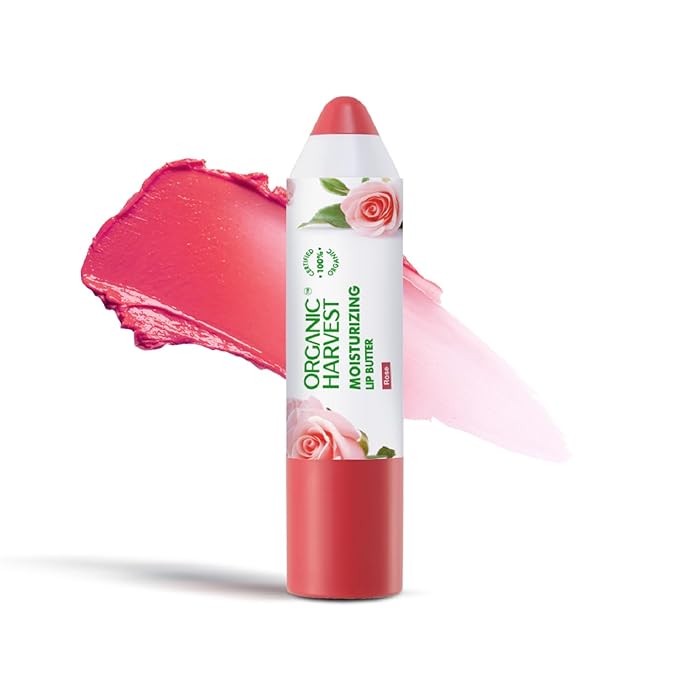Moisturizing Lip Butter: Rose | Tinted Lip Butter for Women, Men & Kids | Best Organic Lip Balm | 100% American Certified Organic | 4gm-Velvo Beauty