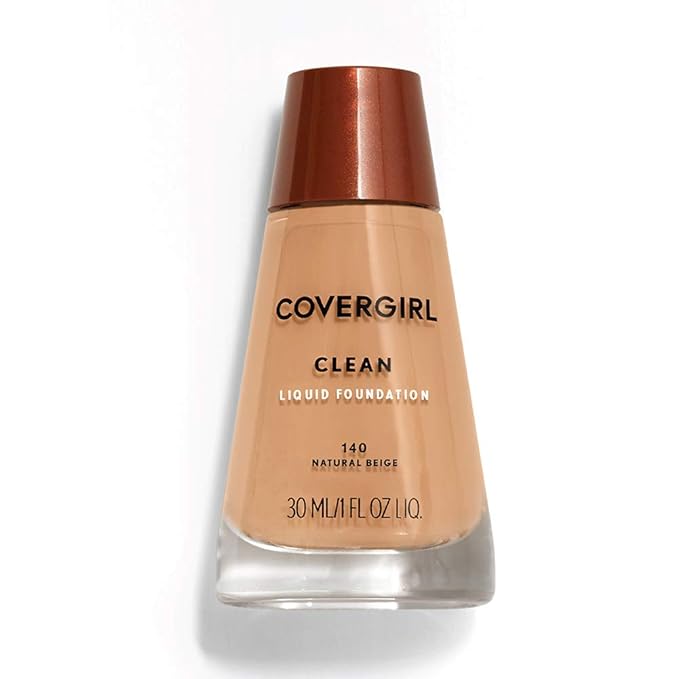 COVERGIRL, Clean Makeup Foundation, Natural Beige, 1 oz, 1 Count (packaging may vary)-Velvo Beauty