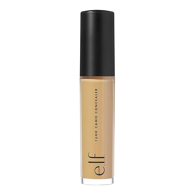 e.l.f. 16HR Camo Concealer, Full Coverage & Highly Pigmented, Matte Finish, Deep Caramel, 0.203 Fl Oz (6mL)-Velvo Beauty