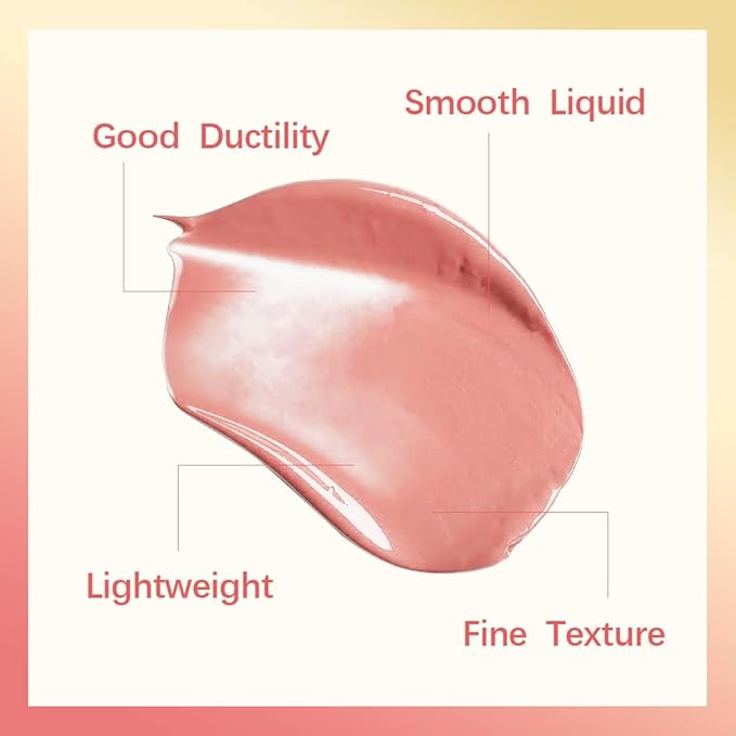 MEICOLY Pink Matte Dewy Liquid Blush,Super Natural Cream Blush Stick for Cheeks,Silky Smooth Soft Pinch Long-Lasting Waterproof and Sweat proof Blush Makeup,Cruelty-Free,02,Happy,Rose-Velvo Beauty