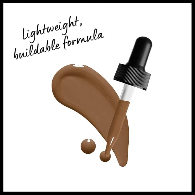 NYX PROFESSIONAL MAKEUP Total Control Pro Drop Foundation, Skin-True Buildable Coverage - Deep Sable-Velvo Beauty