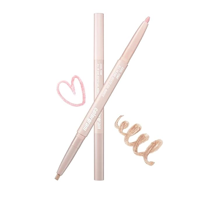COLORGRAM Under Eye Highlighter Stick 02 Cool Tone | Silky-Smooth Long-Lasting Highlighter & Contouring Stick for Smudge-Proof, Shining Daily Makeup | K-Beauty Face Highlighters & Luminizers-Velvo Beauty