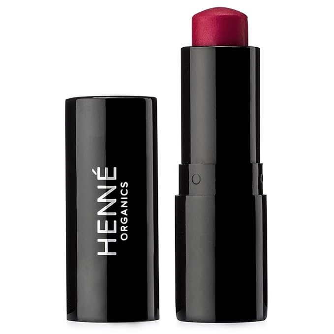 Henné Organics Luxury Lip Tint - Moisturizing, Sheer Natural Color - Blissful (Raspberry)-Velvo Beauty