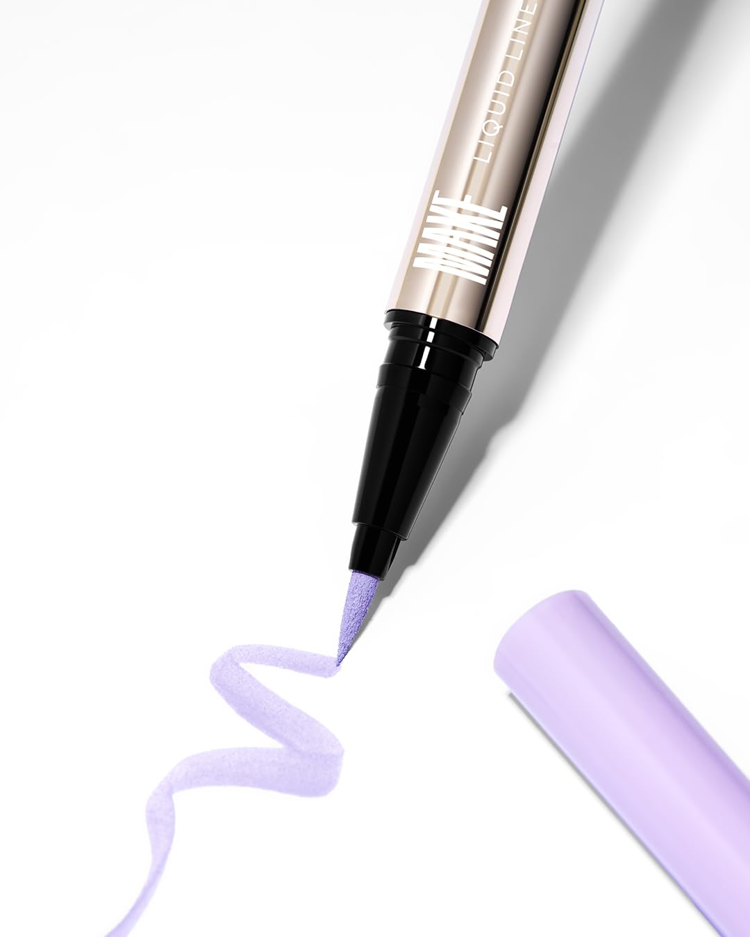 MAKE Beauty Smudge-Proof Felt Tip for Precise Application of Lines, Wings, and Graphics. Long Lasting Eye Liner, Liquid Line Waterproof Felt Tip Eyeliner - Purple Haze-Velvo Beauty