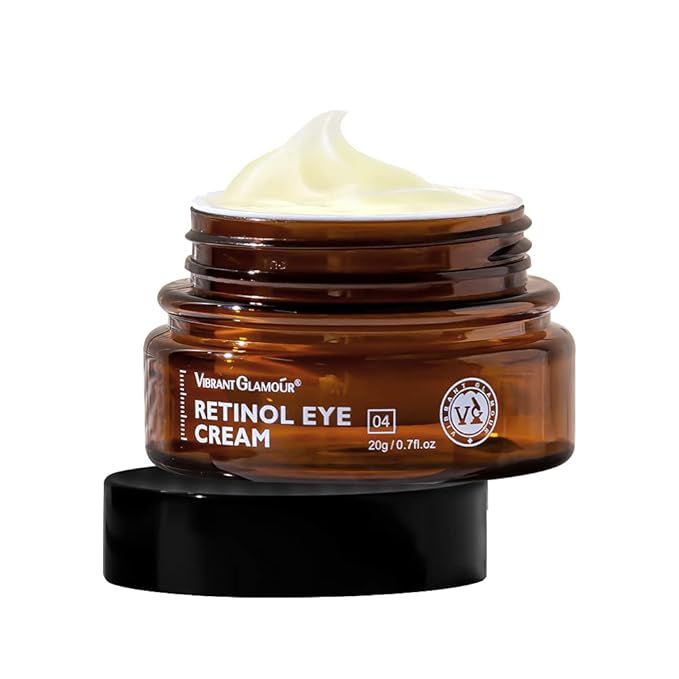 Retinol Eye Cream, Anti-Aging with Vitamin C & Ceramide for Dark Circles, Wrinkles & Fine Lines, Crow’s Feet, 0.7 fl.oz-Velvo Beauty
