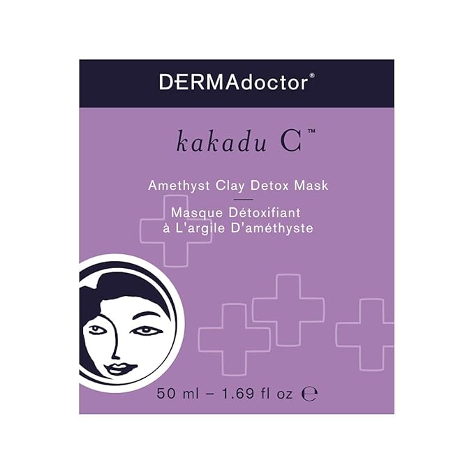 DERMAdoctor Kakadu C Amethyst Clay Detox Mask - 1.69 oz-Velvo Beauty