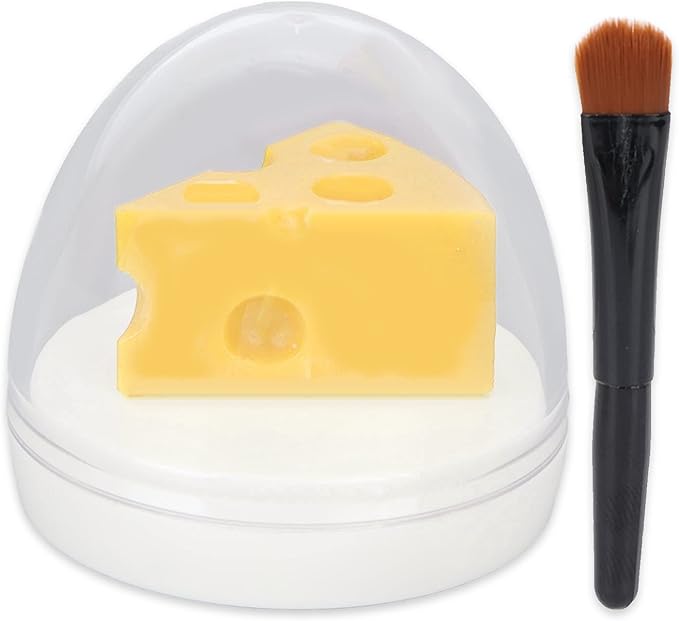 Cheese Shaped Lip Balm, Moisturizing Nourishing Repair Lip Balm, Hydrating Lip Balm for Chapped Cracked Lips 0.3oz(02)-Velvo Beauty