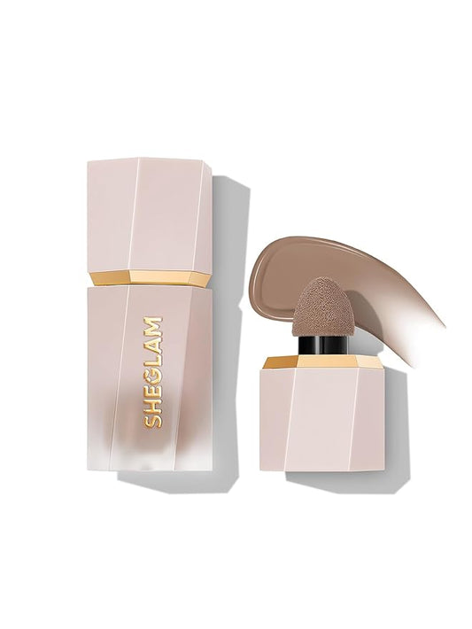 SHEGLAM Sun Sculpt Cool Toned Liquid Contour Stick Long Lasting Cream Bronzer Makeup - Soft Tan-Velvo Beauty