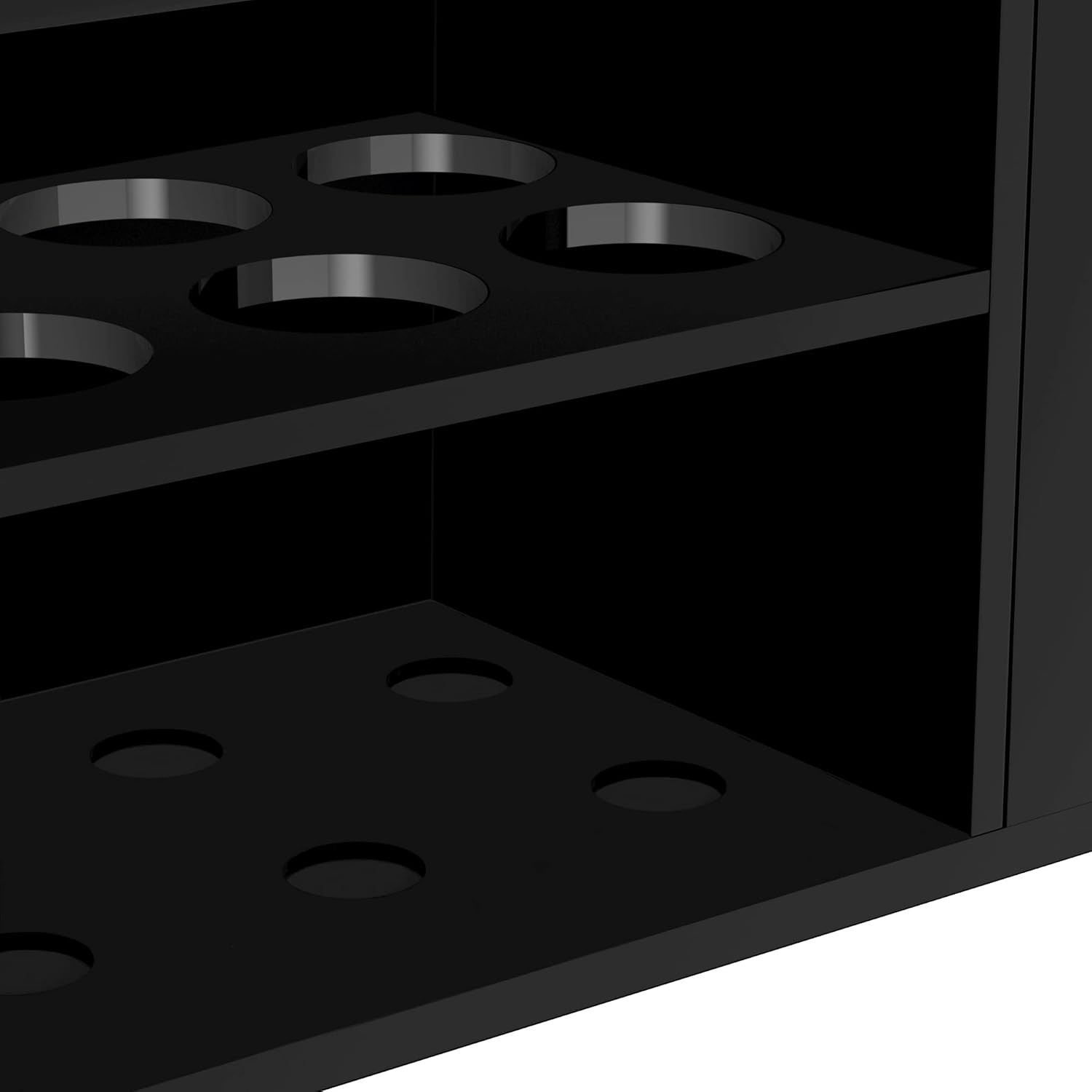 HBlife Acrylic Magnetic Dry Erase Marker Holder for Whiteboard, Wall Mount 10 Slots Magnet Pen Pencil Holder for Fridge Refrigerator, Locker Organizer Accessories for School Classroom Office, Black-Velvo Beauty