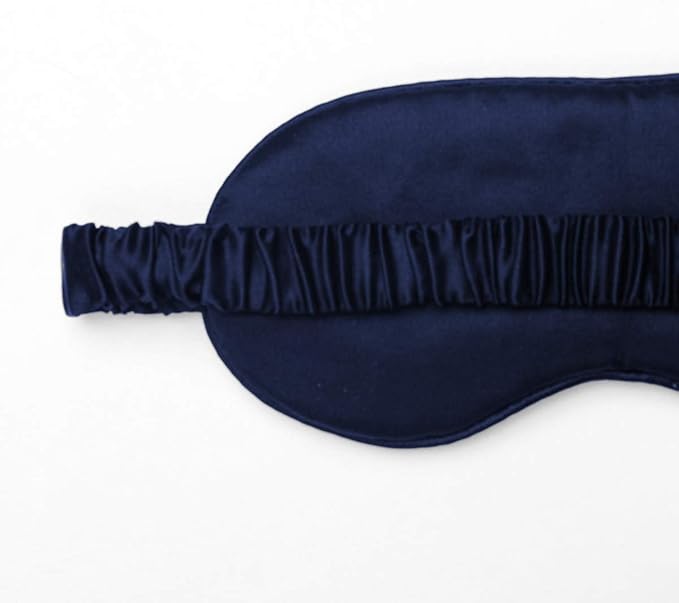 Silk Sleep Mask Light Blocking Luxury 100% Mulberry 19mm Silk Eye Mask Eye Cover Blindfold Ultra Soft Light & Comfy Anti Aging Skin Care with Travel Bag Gift Package-Velvo Beauty