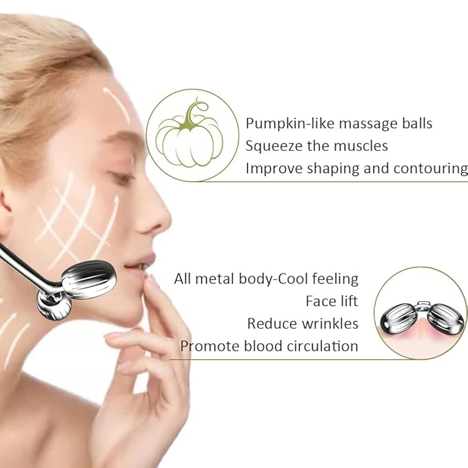 Yeamon Gua Sha Facial Tools and Face Roller Set, Facial Massage Tool for Women’s Skincare Routine,Cooling Stainless Steel Face Sculpting Eyes Roller Guasha for Daily Use or Self-Care Gift for Women-Velvo Beauty