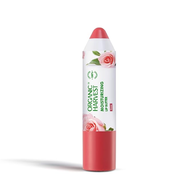 Moisturizing Lip Butter: Rose | Tinted Lip Butter for Women, Men & Kids | Best Organic Lip Balm | 100% American Certified Organic | 4gm-Velvo Beauty