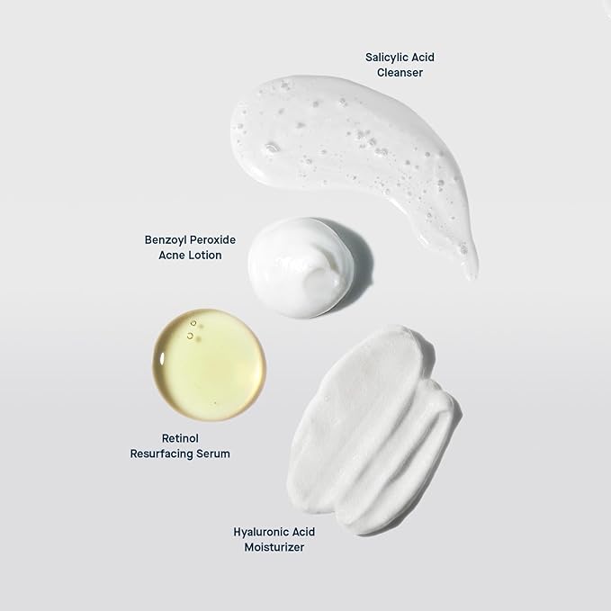 SLMD Skincare by Dr. Pimple Popper - 30-Day Acne System - 4-pc Kit - 3 Steps, 2x per Day Full Routine to Treat and Prevent All Stages of Acne-Velvo Beauty