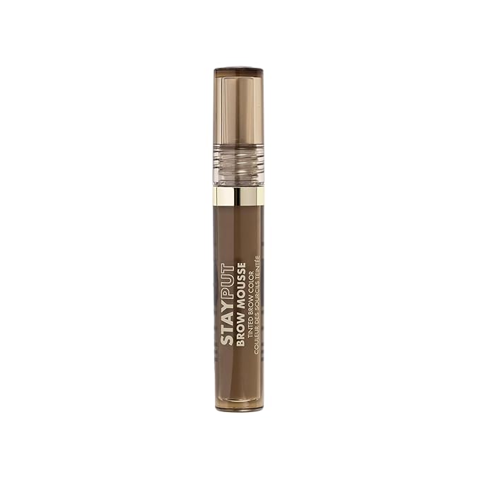Milani Brow Tint- Stay Put Tinted Brow Mousse, Nourishing, High-Pigment infused with Shea Butter, Jojoba Seed Oil & Panthenol Vitamin B5 - Medium Brown-Velvo Beauty