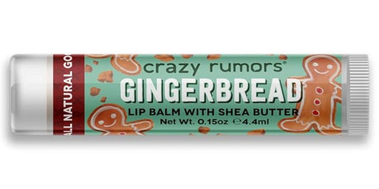 Crazy Rumors Gingerbread Lip Balm. 100% Natural, Vegan, Plant-Based, Made in USA (1-Pack)-Velvo Beauty