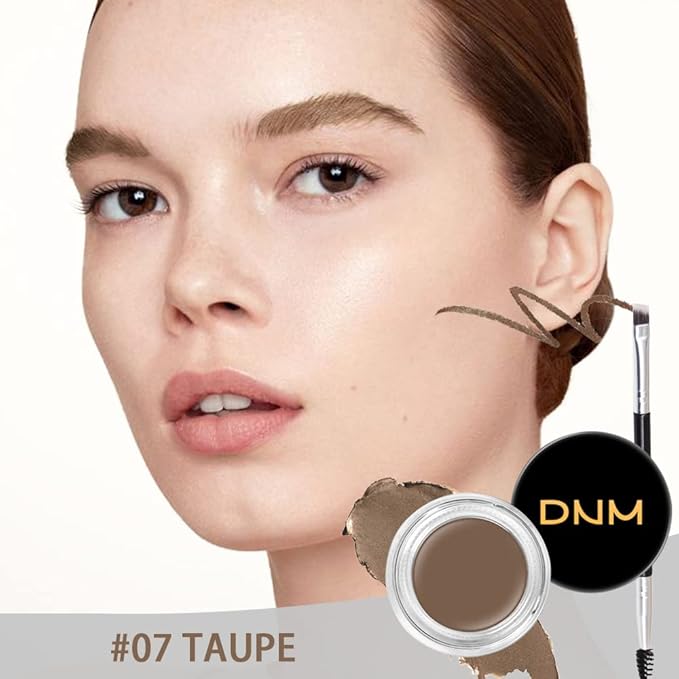 evpct Taupe Eyebrow Powder Pomade Gel Shaper Makeup Kit with Dual-ended Brush, Eyebrow Stencil Kit for Women Shaping, Eye Brow Pomade Stencil Shaper Tinting kits for Women, Long Lasting Waterproof-Velvo Beauty