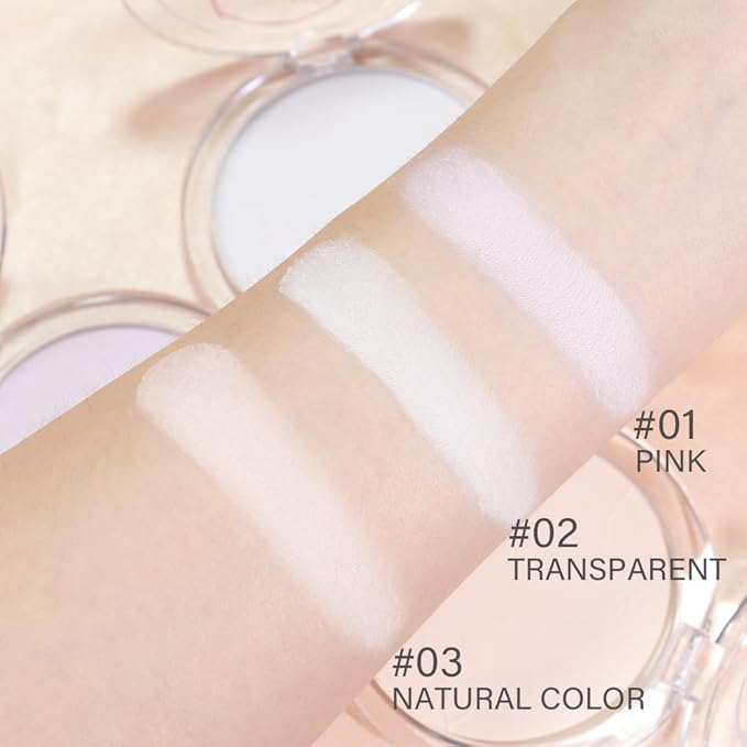 Face Oil Control Pressed Setting Powder-Clarifying Finishing Powder,Waterproof Long Lasting Setting Powder Makeup,Blurs Fine Lines&Imperfections,Translucent Powder Setting Powder with Powder Puff-Velvo Beauty