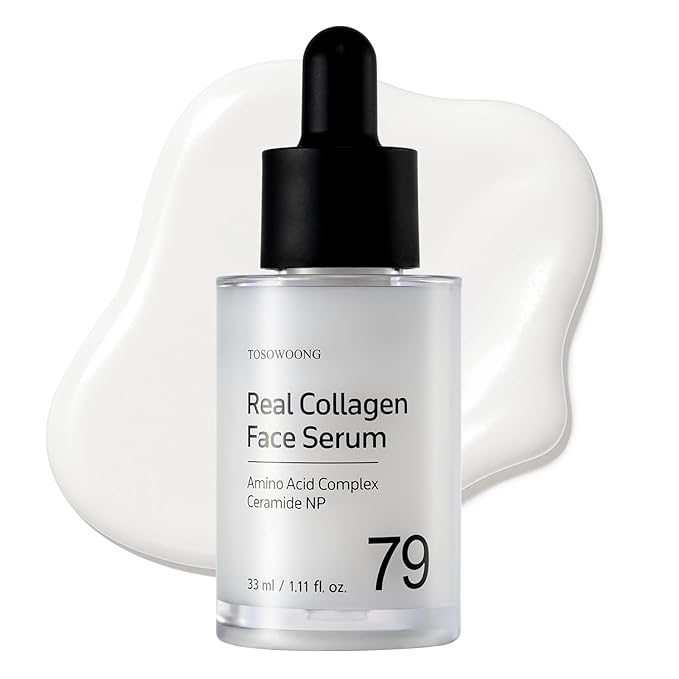 Real Collagen Face Serum, Hydrating & Firming Serum with hydrolyzed collagen, Hyaluronic Acid, Plumps, Sagging Skin, Reduces Fine Lines and Wrinkles, Korean Skincare, 33ml / 1.11 fl. oz.-Velvo Beauty