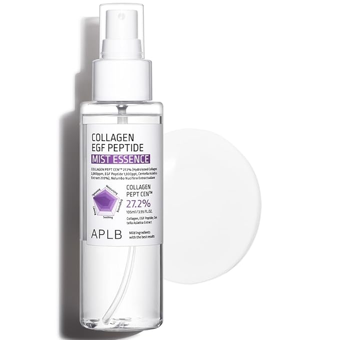 APLB Collagen EGF Peptide Mist Essence | COLLAGEN PEPT CEN™ 27.2% 3.55 FL.OZ/Korean Skincare, Elasticity care, Replenishing moisture, Revitalize for gentle and improve skin texture-Velvo Beauty