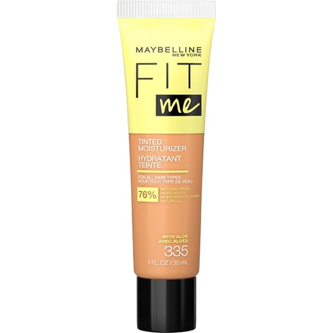 Maybelline Fit Me Tinted Moisturizer, Natural Coverage, Face Makeup, 335, 1 Count-Velvo Beauty