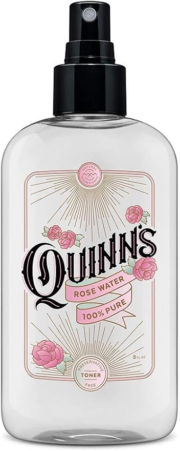 Quinn’s Rose Water - Hydrating Facial Toner Spray, Rosewater for Hair, Skin & Face Mist, 8 Ounce-Velvo Beauty