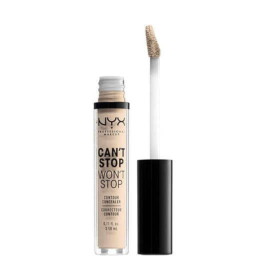 NYX PROFESSIONAL MAKEUP Can't Stop Won't Stop Contour Concealer, 24h Full Coverage Matte Finish - Fair-Velvo Beauty