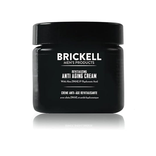 Brickell Men's Revitalizing Anti-Aging Cream For Men, Natural and Organic Anti Wrinkle Night Face Cream To Reduce Fine Lines and Wrinkles, 2 Ounce, Unscented-Velvo Beauty