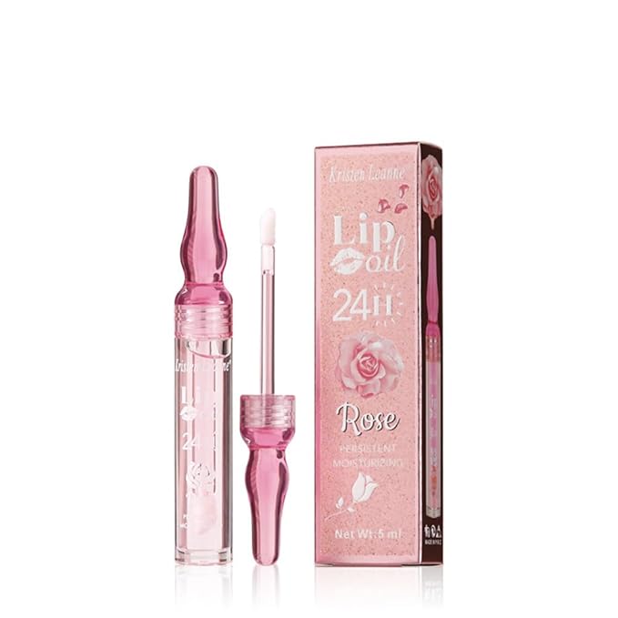 Rose Lip Oil Moisturizing Nourishing Repair Lips Reduce Fine Lines Relieve Dryness Long-Lasting Daily Use Lip Care-Velvo Beauty