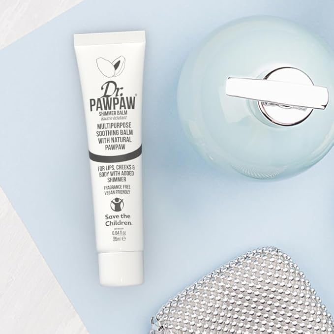 Shimmer, Multi-Purpose Natural No Fragrance Balm for Hydrating Lips, Skin, Hair, Cuticles, Nails & Beauty Finishing (25 ml)-Velvo Beauty