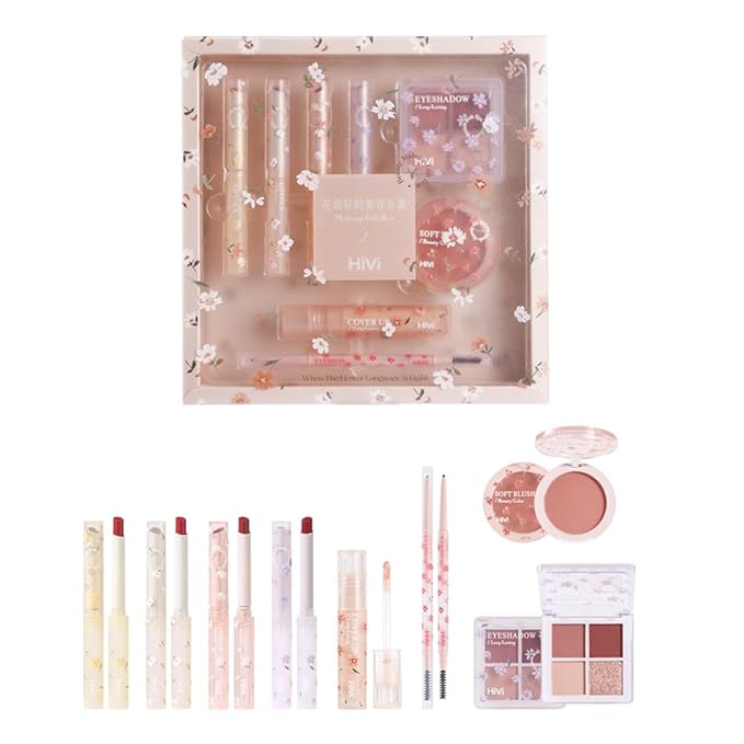 ICE LOVE All in One Makeup Kit, 8-Piece Women Complete Makeup Kit, a Must-Have Gift Set for Beginners or Professional Makeup Sets Beginners. (V102A)-Velvo Beauty