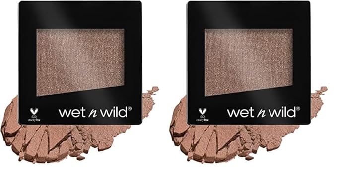 wet n wild Color Icon Satin Eyeshadow Single | High Pigment Long Lasting | Nutty (Pack of 2)-Velvo Beauty