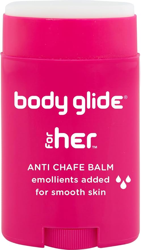 Body Glide For Her Anti Chafe Balm | Chafing stick with added emollients | Great for dry, sensitive skin and/or sensitive areas | Use on chest, bra, butt, groin, arm, and thigh chafing | 1.5oz-Velvo Beauty