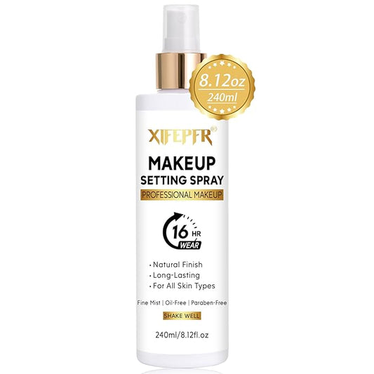 Makeup Setting Spray, 8.12 Fl Oz Matte Finishing Spray, Ultra Fine Setting Mist, Long Lasting Fixing Spray, Lightweight Oil Control Hydrating Refreshing Fast Drying, Vegan & Cruelty-Free-Velvo Beauty