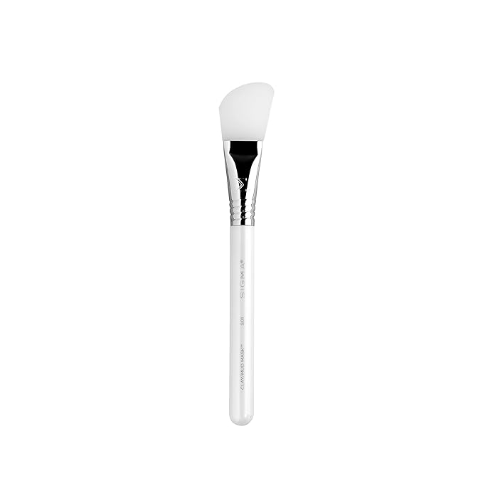 Sigma Beauty S01 Clay/Mud Mask Skincare Brush – Silicone Skincare Tool for Applying Skincare Products to Face and Skin, Face Mask Brush Applicator for Mud and Clay Masks (1 Pc)-Velvo Beauty