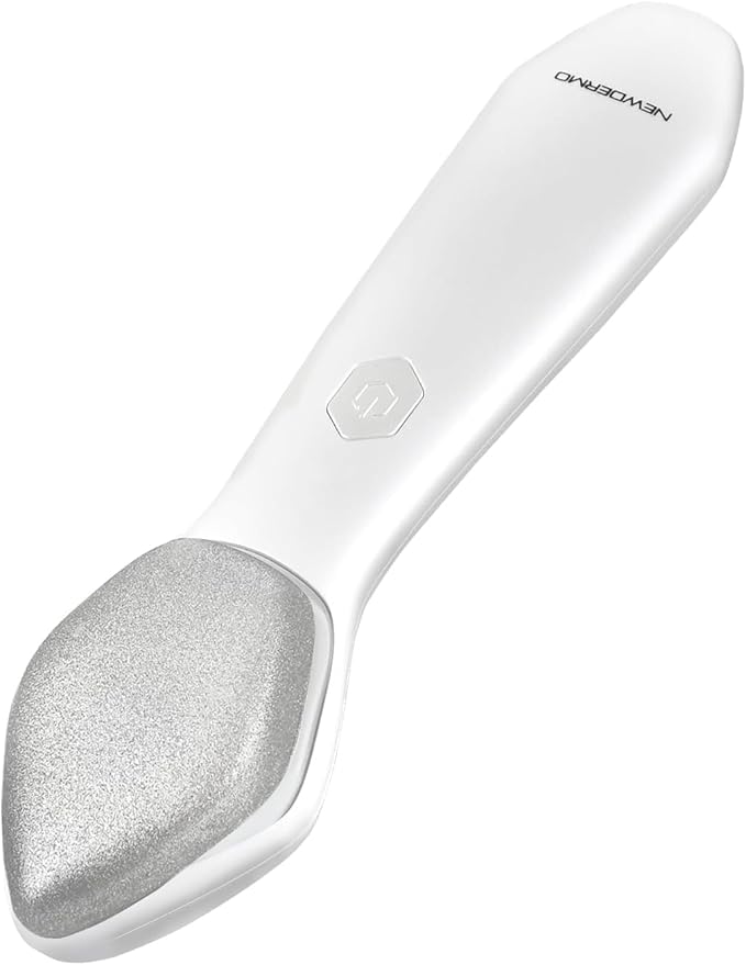 NEWDERMO Microdermabrasion Machine Pro, Large Diamond Electric Microdermabrasion Wand Tool With 3 Levels Frequency for Face Body Exfoliate Skin Care(White)-Velvo Beauty