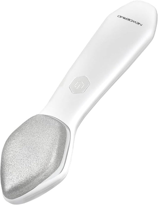 NEWDERMO Microdermabrasion Machine Pro, Large Diamond Electric Microdermabrasion Wand Tool With 3 Levels Frequency for Face Body Exfoliate Skin Care(White)-Velvo Beauty