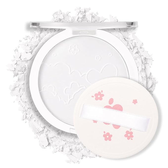 Face Oil Control Pressed Setting Powder-Clarifying Finishing Powder,Waterproof Long Lasting Translucent Powder Setting Powder Makeup,Blurs Fine Lines&Imperfections,Suitable for All-Day Use-Velvo Beauty