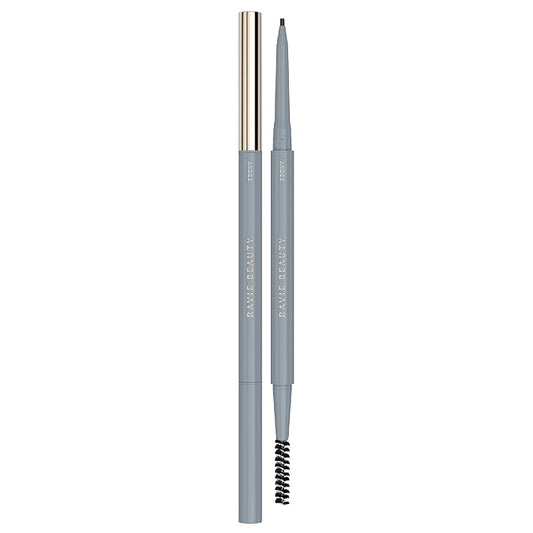 Easy Everyday™ Brow Pencil - Best Eyebrow Pencil for Women, Smudge Proof Hair-Like Strokes, 1.2mm Precision Tip with Spoolie, Vegan (Ebony)-Velvo Beauty