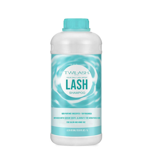 Lash Shampoo Bulk Upgraded Formula, Eyelash Cleanser for Extensions 1 Liter, Safe Makeup Remover, Non-irritating or Burning Formula Eyelid Foaming Cleanser for Professional Salon and Home Use-Velvo Beauty