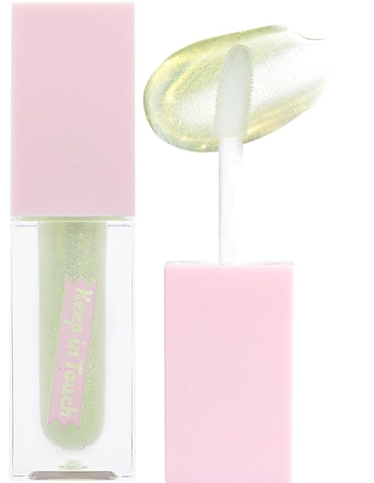 Keep In Touch Jelly Plumper Tint: Tea & Twinkle | Non-Sticky, Long-Lasting Lip Gloss | Vegan and Cruelty-Free Korean Lip Tint (Twinkle Lime)-Velvo Beauty