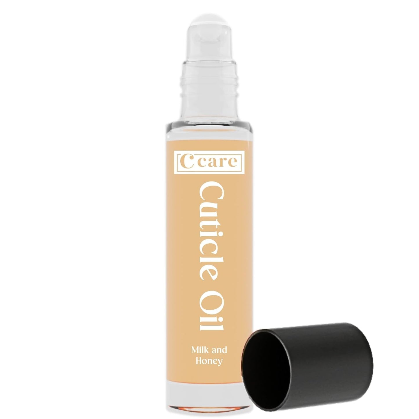 C CARE Milk and Honey Roll-On Cuticle Oil | Natural Revitalizing Hydrating Nail Oil For Repaired Cuticles Overnight | Remedy For Damaged Skin And Thin Nails | Paraben Cruelty Free Formula | 10ml-Velvo Beauty