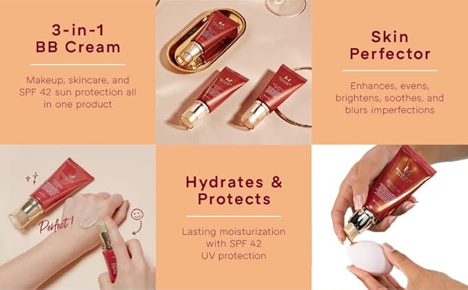 MISSHA M PERFECT COVER BB CREAM No.23 Natural Beige for Light with Neutral Skin Tone SPF 42 PA+++1.69 oz & M BB Boomer 40ml -Lightweight, Multi-Function, High Coverage-Velvo Beauty