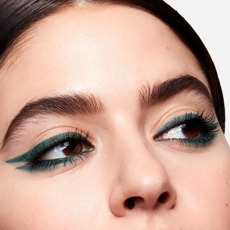 MAKE Beauty Continuum Waterproof Gel Eyeliner Pencil. Creamy, Pigmented Multi-Use, including Waterline with Built-in Sharpener and Blending Brush. Smudge-Proof Makeup. Shade - Emerald, Green-Velvo Beauty