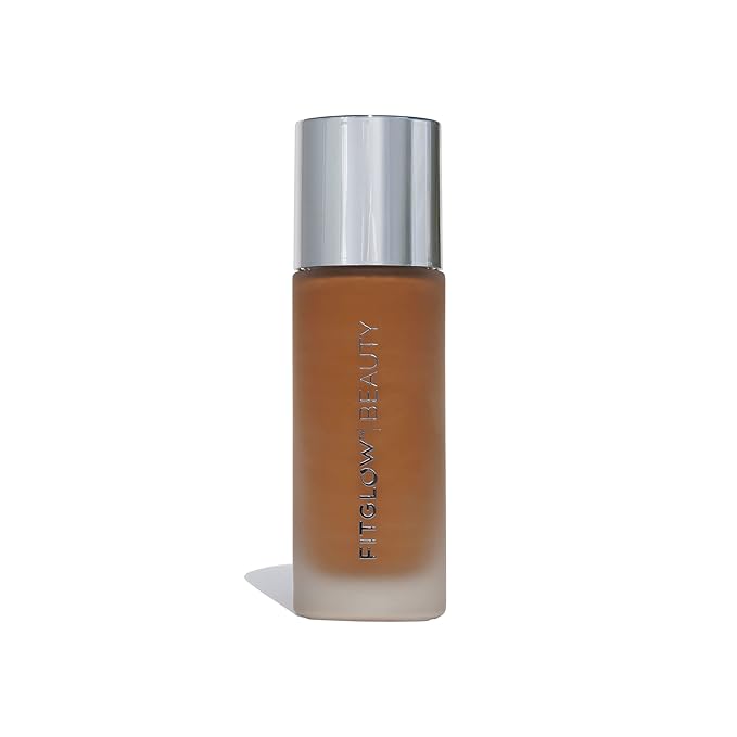 Fitglow Beauty - Natural Foundation+ Photo-Filtering Foundation | Vegan, Woman-Owned Clean Beauty (F6.7 - Rich Warm, Golden Undertones)-Velvo Beauty