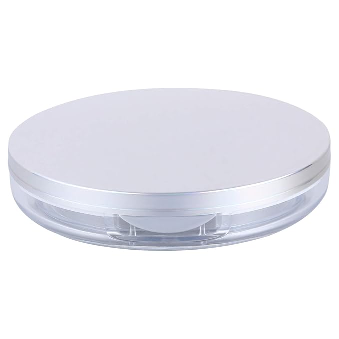 Artibetter Empty Reusable Powder Box 2pcs Loose Powder Containers with Elasticated Net Sifter, Mirror and Puff 5g Loose Powder Compact Case Air Cushion Case for DIY Makeup and Travel ( ) Travel Powder-Velvo Beauty