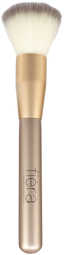 Fièra Finishing Powder Brush - Custom Facial Brush for Loose Powder - Quick & Easy Application - Lightweight & Easy to Clean - Pairs Perfectly with Fièra HD Matte Finishing Powder-Velvo Beauty