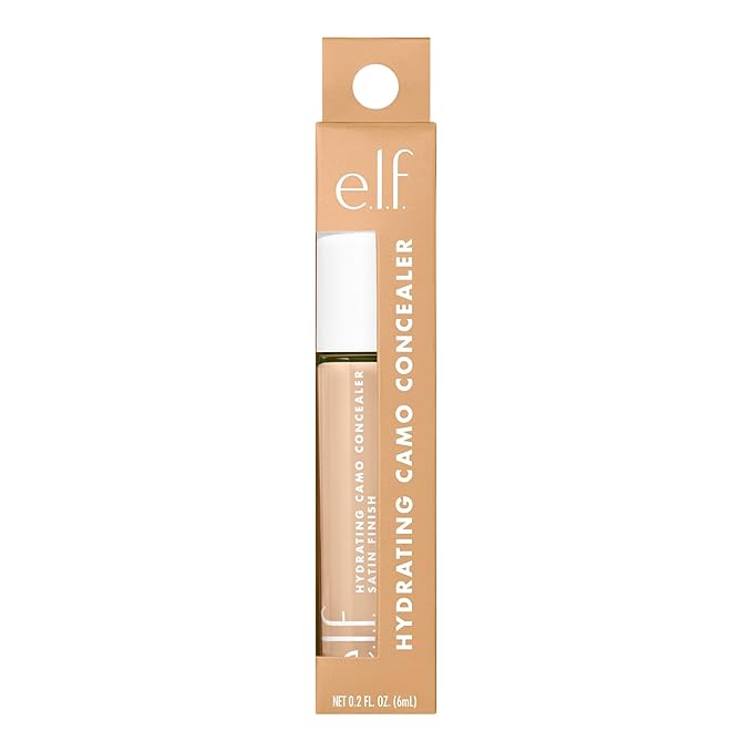 e.l.f. cosmetics Hydrating Satin Camo Concealer - Medium Beige, 0.2 Fluid_Ounces-Velvo Beauty