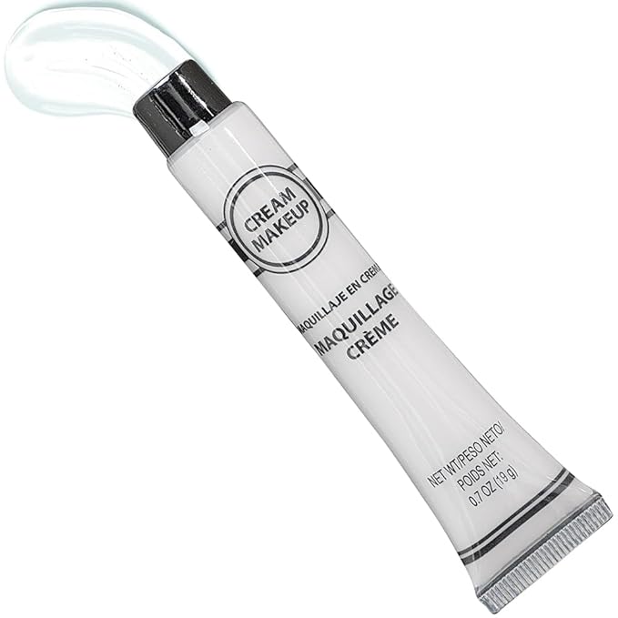 White Cream Makeup Costume Accessory - 0.7 Oz, 1 Count - Bold and Long-Lasting - Easy-to-Apply & Full Coverage For Exceptional Transformations-Velvo Beauty