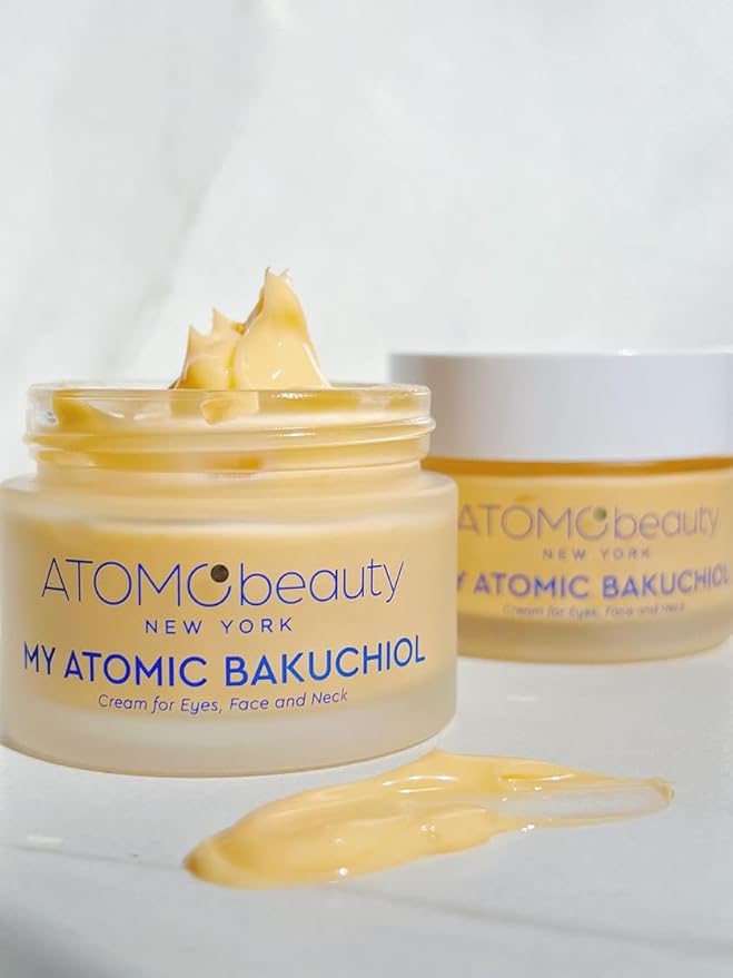 MY ATOMIC BAKUCHIOL Cream for Eyes, Face and Neck – Bakuchiol + Purified Quinoa Seed Polysaccharides | Anti-Aging, Lifting & Brightening | Retinol Alternative | Vegan & Dermatologically Tested – 45ml-Velvo Beauty