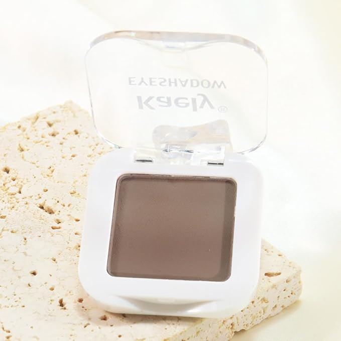 evpct Matte Brown Single Eyeshadow Palette Makeup for Older Women, Nude Cocoa Brown Cream Eye Shadow Palette Makeup Singles for Older Women Matte, High Pigment Waterproof Monochrome Mini Eyeshadow-Velvo Beauty